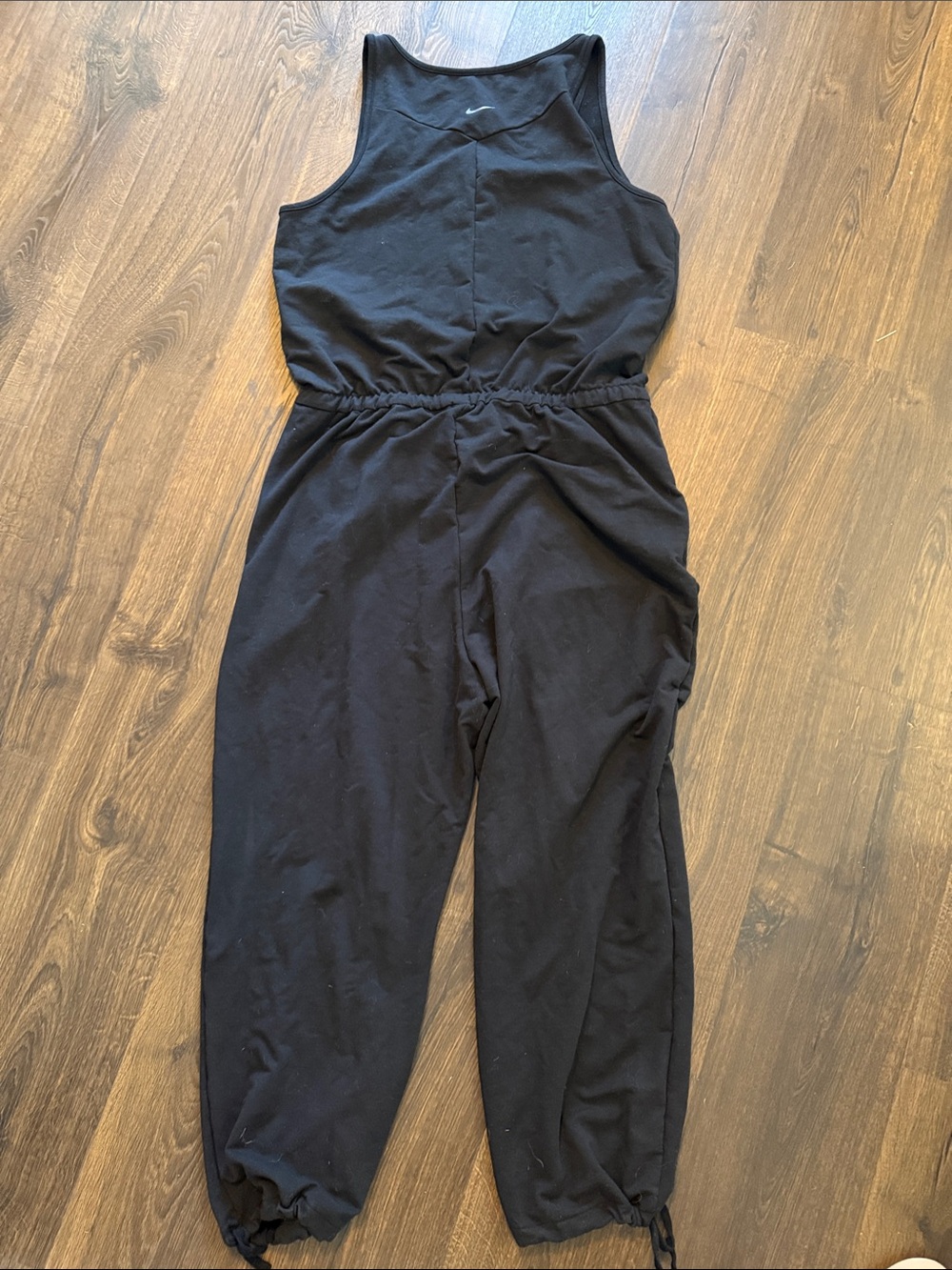 Nike Black Sleeveless Drawstring Jumpsuit Romper - Picture 3 of 4